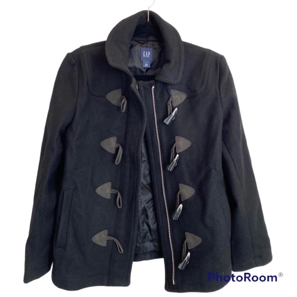 Gap Wool Blend Peacoat Black Size Small